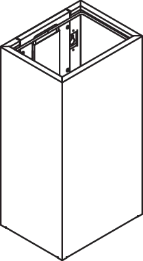 Papierabfallbehälter, Edelstahl, PVD, Fassungsvermögen ca. 25 Liter, Breite 260 mm, Höhe 501 mm, Tiefe 203 mm, in Farbe CK (messing glänzend)