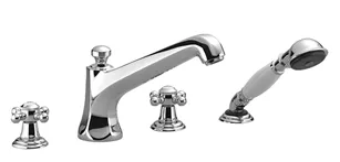 Wannen-Vierlochbatterie für Wannenrand- bzw. Fliesenrandmontage MADISON Chrom 27502360 Wannen-Vierlochbatterie für Wannenrand- bzw. Fliesenrandmontage MADISON Chrom 27502360