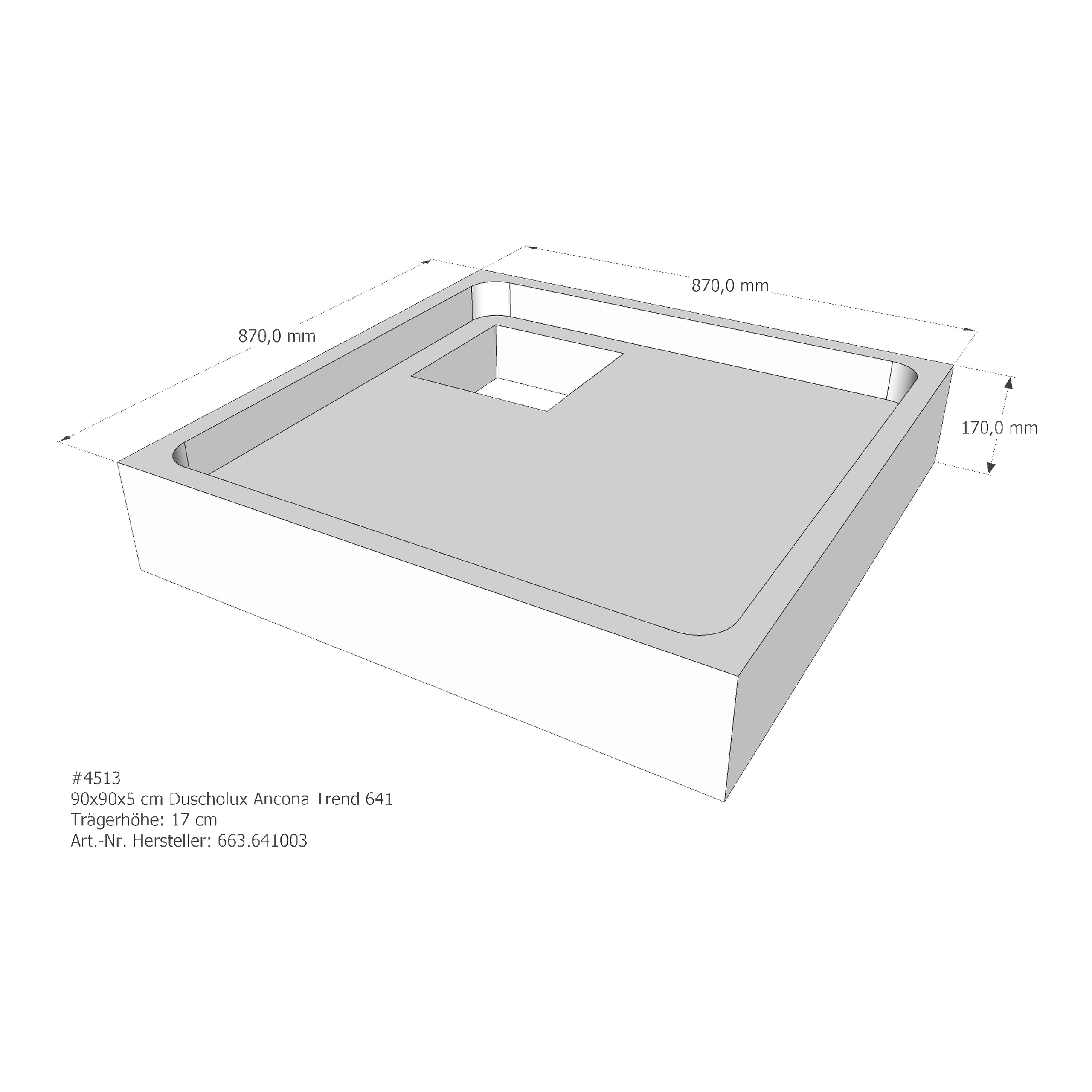 Duschwannenträger für Duscholux Ancona Trend 641 90 × 90 × 5 cm Duschwannenträger für Duscholux Ancona Trend 641 90 × 90 × 5 cm