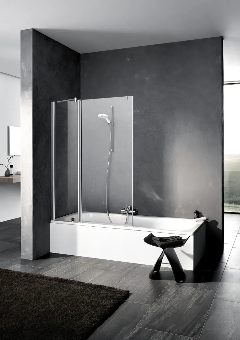 Kermi Duschtür Pendelflügel mit Festfeld links „PEGA“ Glas Klar, Profile Silber Hochglanz, BV: 1090 - 1115 mm H: 1500 mm Kermi Duschtür Pendelflügel mit Festfeld links „PEGA“ Glas Klar, Profile Silber Hochglanz, BV: 1090 - 1115 mm H: 1500 mm