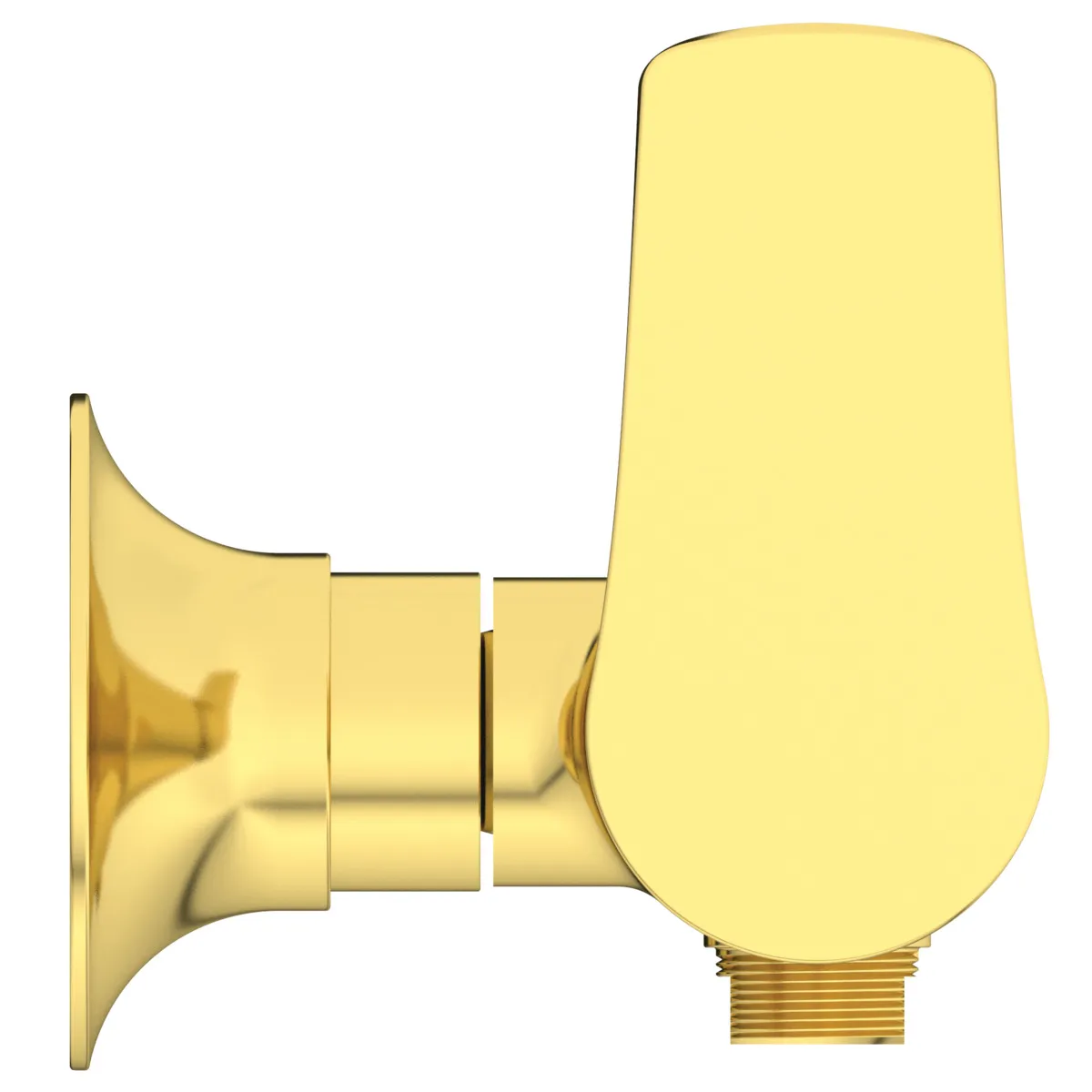 Ideal Standard Brausearmatur Aufputz La Dolce Vita Brushed Gold, 304x101x105 mm, 12 l/min Durchfluss