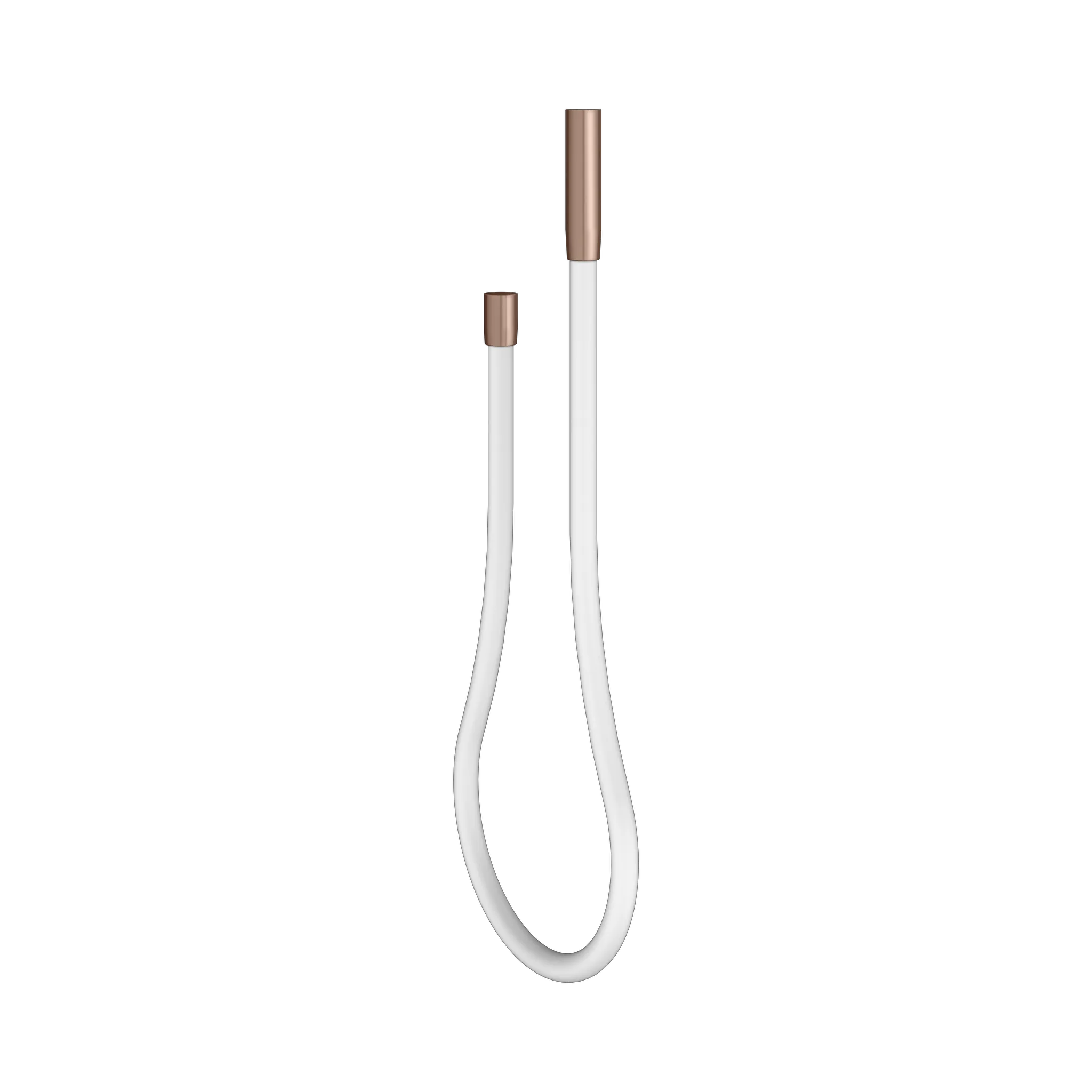 Brausen und Brausezubehör Kaltwasserschlauch 1800 mm Rotgold gebürstet / weiß