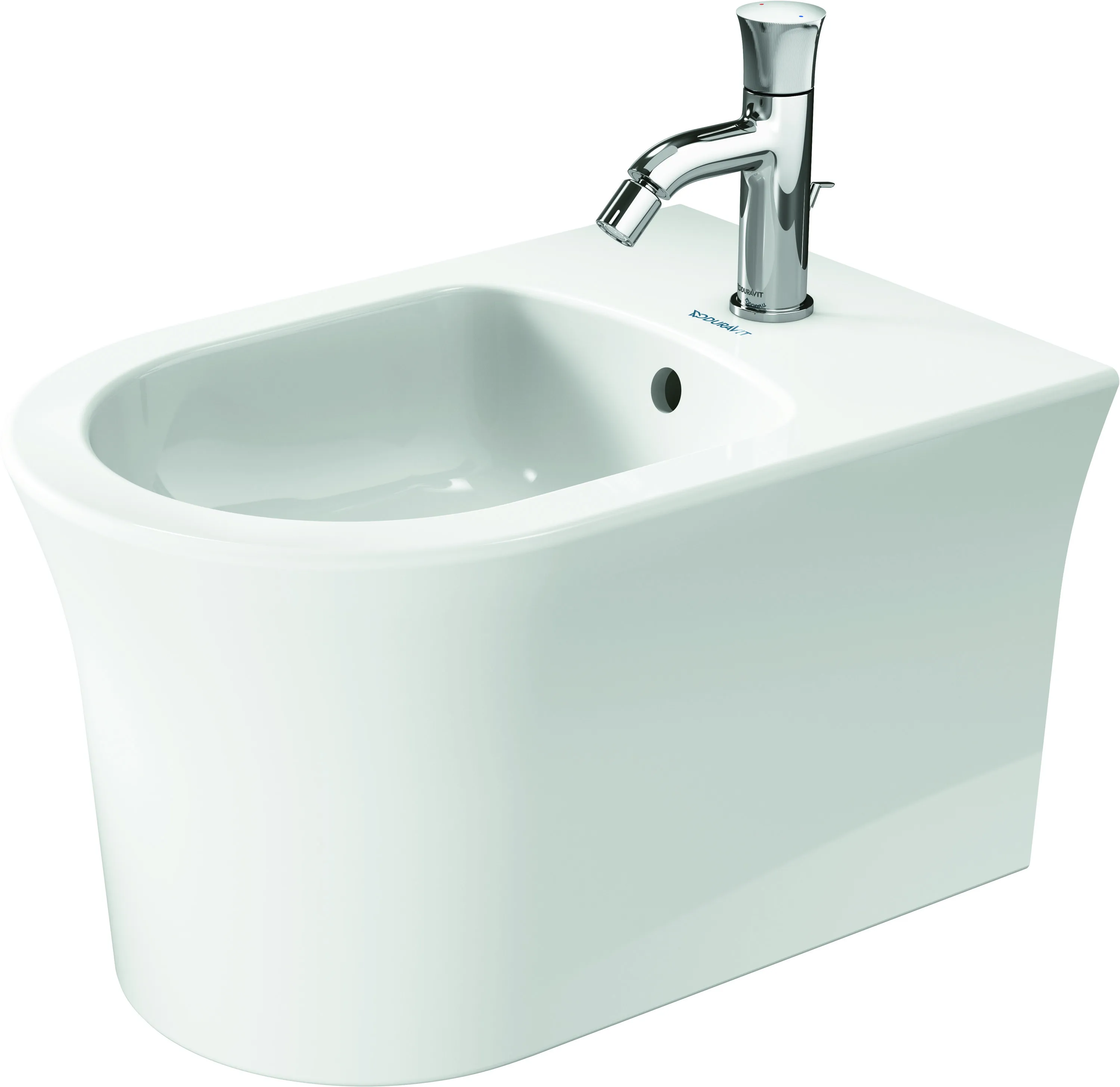 Duravit Wand-Bidet „White Tulip“, Befestigung sichtbar 37 × 54 × 31,5 cm