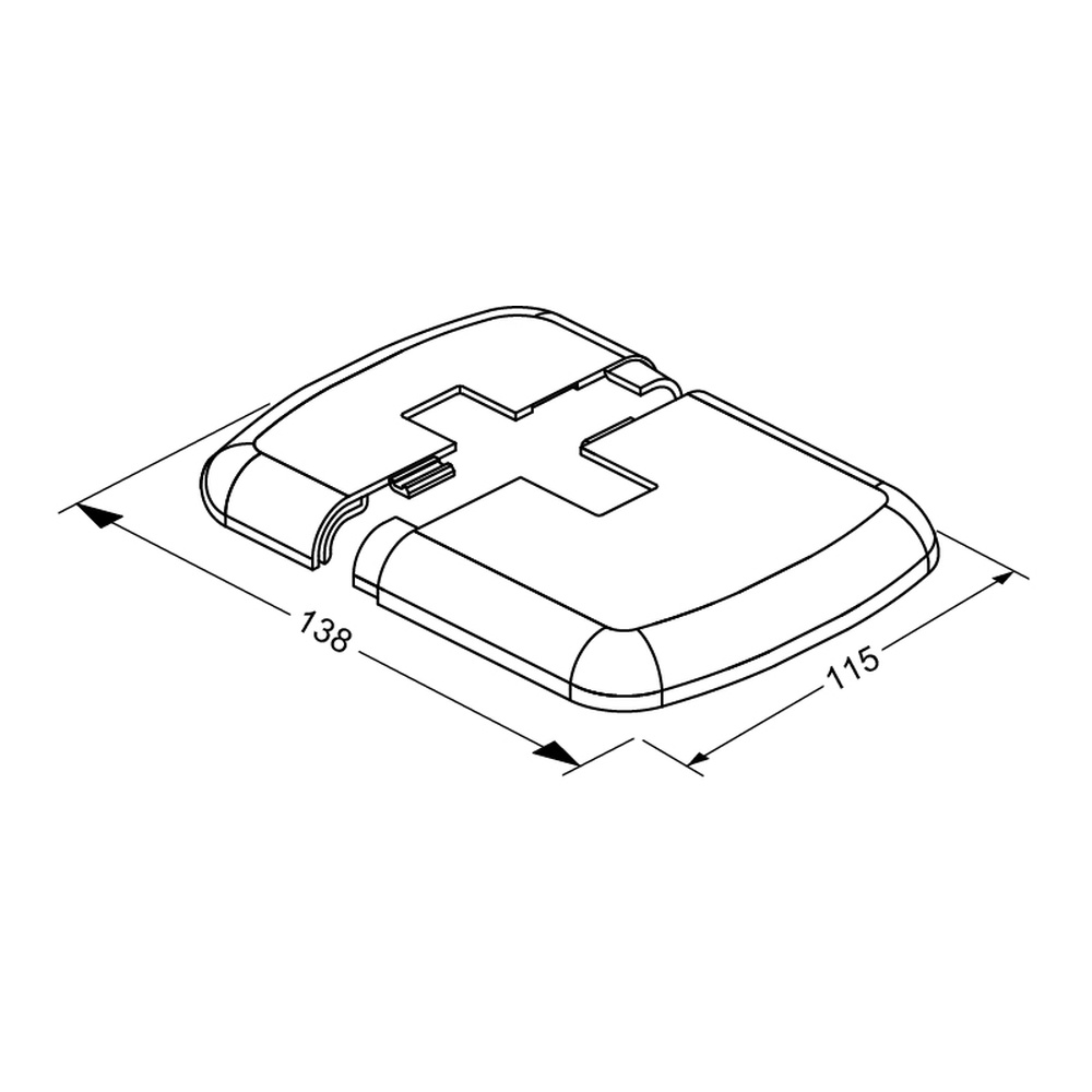Zubehör Kunststoffkappe AD1 für STF weiß Zubehör Kunststoffkappe AD1 für STF weiß