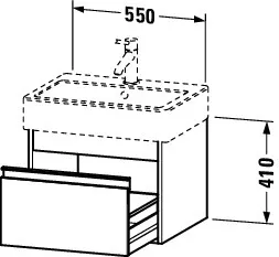 Duravit Waschtischunterschrank wandhängend „Ketho“ 55 × 41 × 44 cm Graphit Matt Duravit Waschtischunterschrank wandhängend „Ketho“ 55 × 41 × 44 cm Graphit Matt