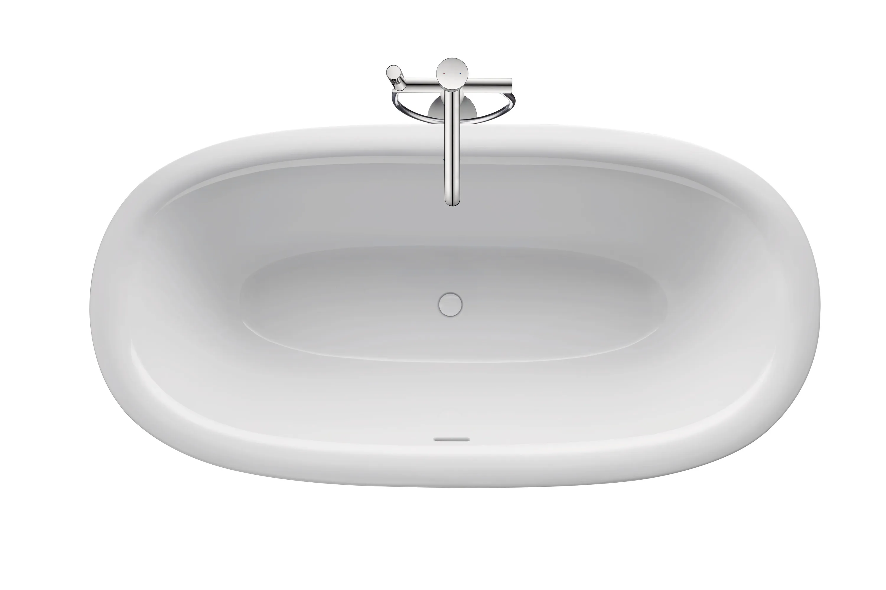 Duravit Badewanne „White Tulip“ freistehend oval 1600 × 800 mm in Weiß Duravit Badewanne „White Tulip“ freistehend oval 1600 × 800 mm in Weiß