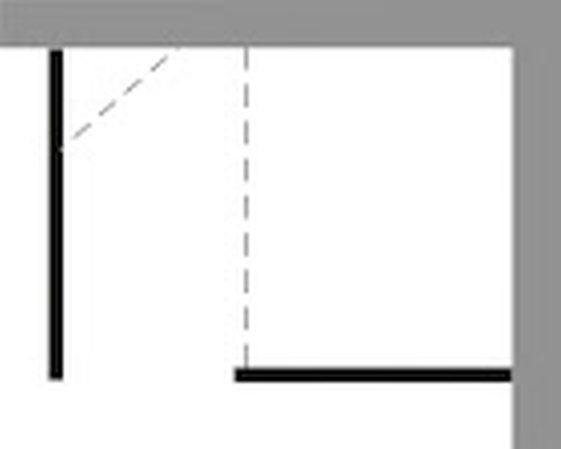 HSK Duschabtrennung Walk-In Frontelement „Premium 2“ Walk in Glas Klar hell, Profile Alu Silber-matt, H: 2000 mm