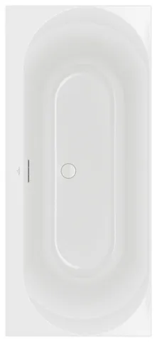 Villeroy & Boch Badewanne mit ovaler Innenform „Loop & Friends“ rechteck 170 × 75 cm, Mittelablauf in Weiß Alpin Villeroy & Boch Badewanne mit ovaler Innenform „Loop & Friends“ rechteck 170 × 75 cm, Mittelablauf in Weiß Alpin