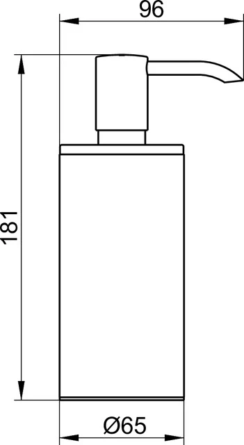 Plan 14952010100 Lotionspender Standmodell m. Pumpe u. Kunststoff-Einsatz verchromt Plan 14952010100 Lotionspender Standmodell m. Pumpe u. Kunststoff-Einsatz verchromt