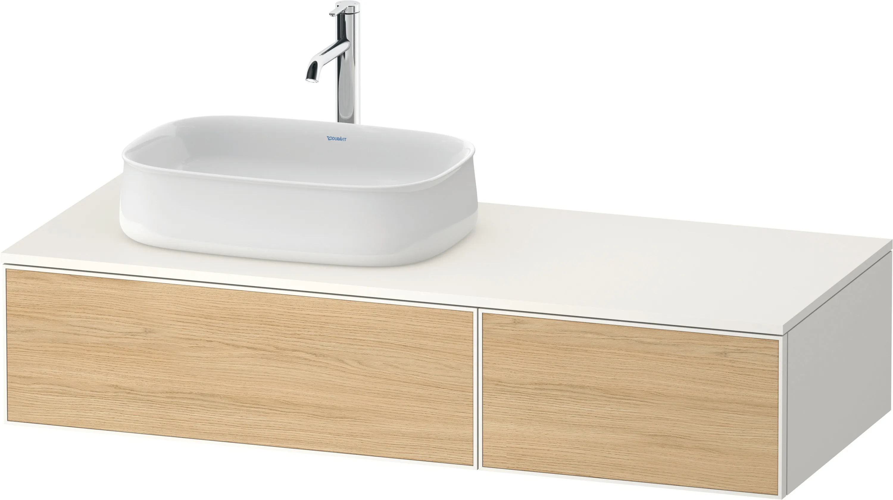 Duravit Waschtischunterschrank wandhängend „Zencha“ 130 × 28,1 × 55 cm Duravit Waschtischunterschrank wandhängend „Zencha“ 130 × 28,1 × 55 cm
