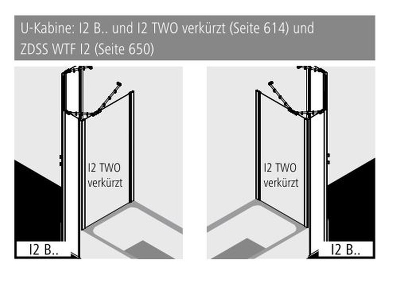 Kermi Duschdesign Fünfeck-Duschkabine mit Pendeltüren mit Festfeldern für gleichschenklige Wannen „IBIZA 2000“ Glas SR Opaco, Profile Silber Mattglanz, Anschlag links und rechts, Drehtür zweiteilig BV: 875 - 900 mm WE: 885 -