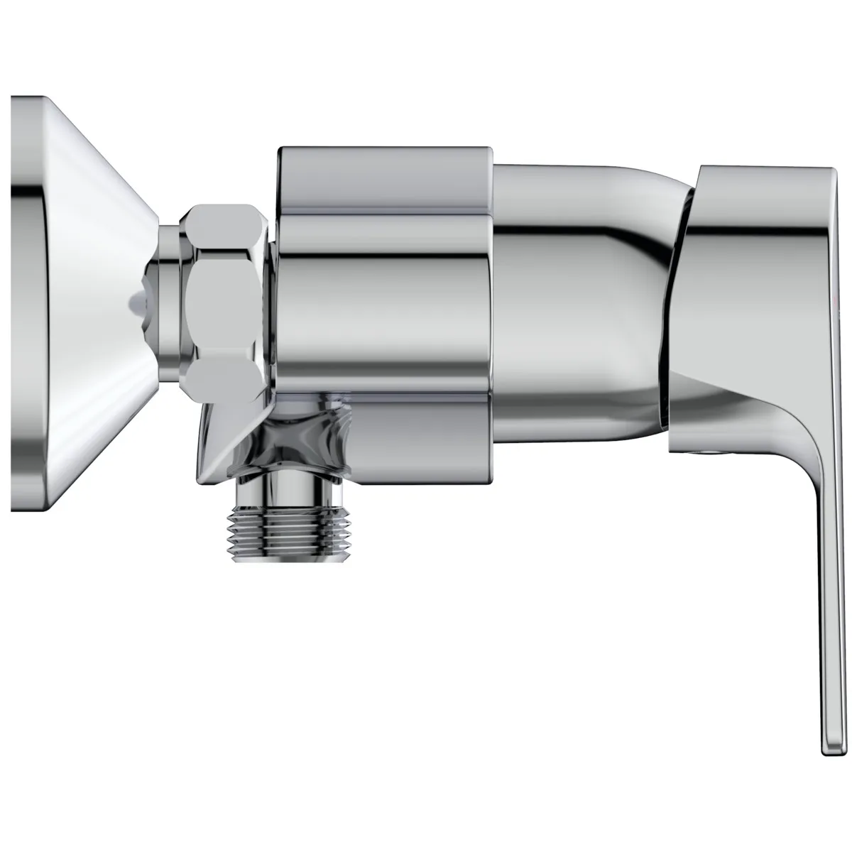 Brausearmatur Aufputz Cerafine D, Ausladung 56-63mm, Chrom Brausearmatur Aufputz Cerafine D, Ausladung 56-63mm, Chrom