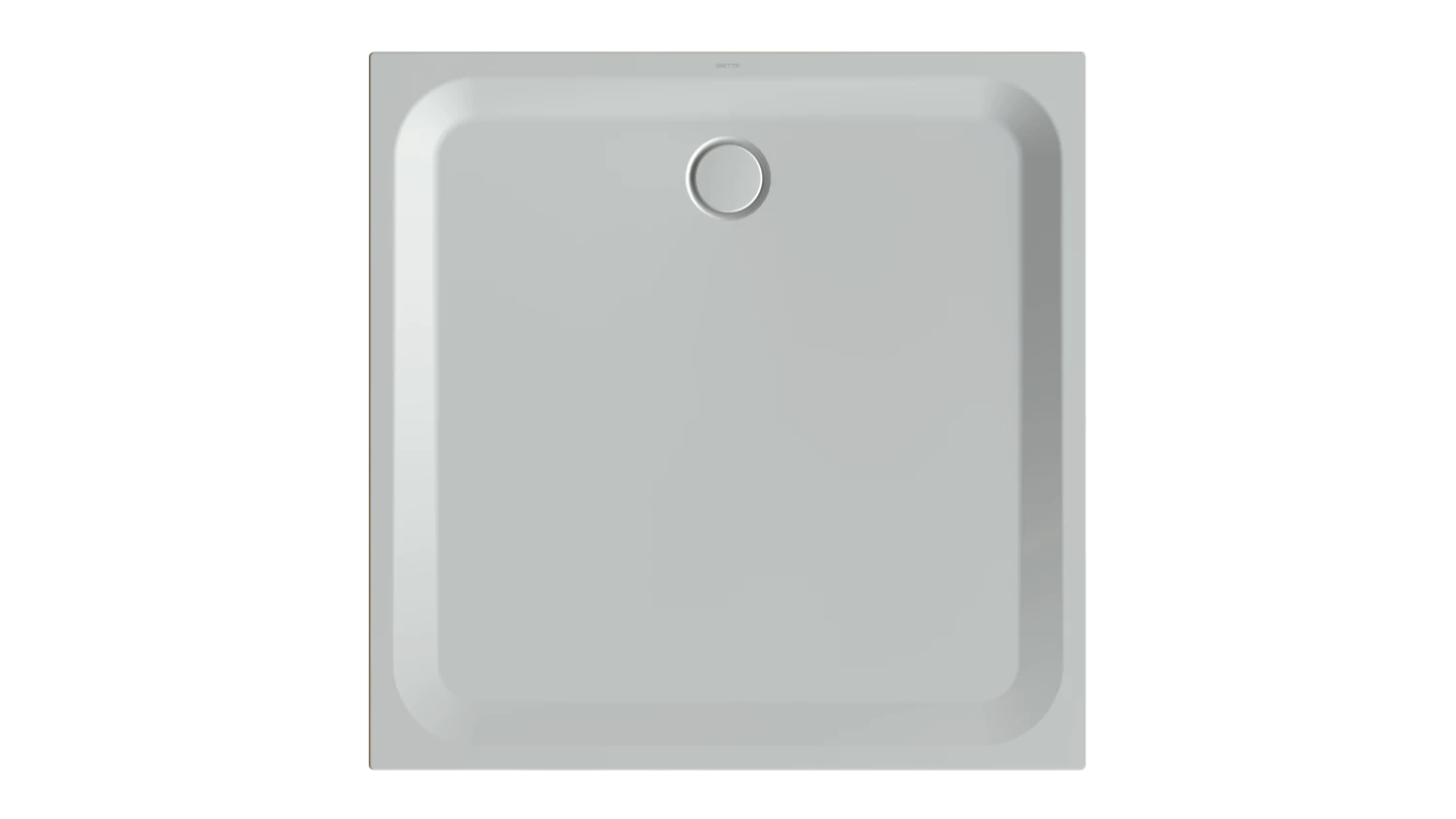 Bette quadrat Duschwanne „BetteUltra“ 1200 × 1200 mm ohne Oberflächenbeschichtung, ohne Oberflächenveredelung, ohne Wannenträger, in Manhattan