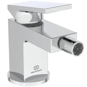 Ideal Standard Bidetarmatur Extra Ausladung 113mm mit Ablaufgarnitur Chrom Ideal Standard Bidetarmatur Extra Ausladung 113mm mit Ablaufgarnitur Chrom