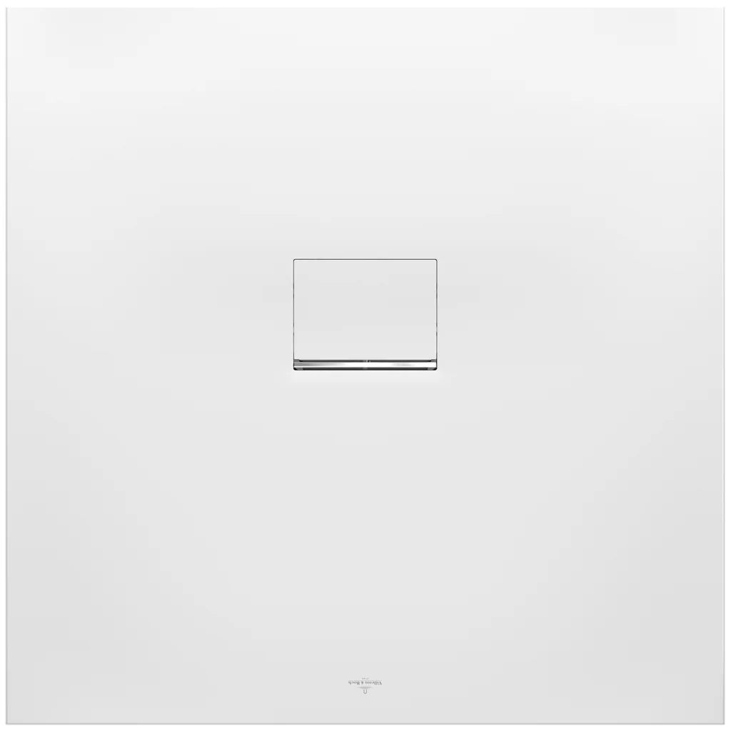Villeroy & Boch Duschwanne Squaro Infinity, quadratisch, Almond, 900x900x40 mm, matt, rutschhemmend, Quaryl®, flächenbündiger Einbau oder auf Fliesen/Sockel