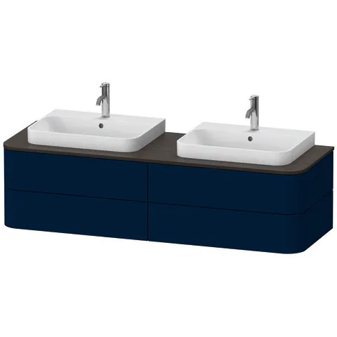 Duravit Waschtischunterschrank wandhängend „Happy D.2 Plus“ Nachtblau Seidenmatt Duravit Waschtischunterschrank wandhängend „Happy D.2 Plus“ Nachtblau Seidenmatt