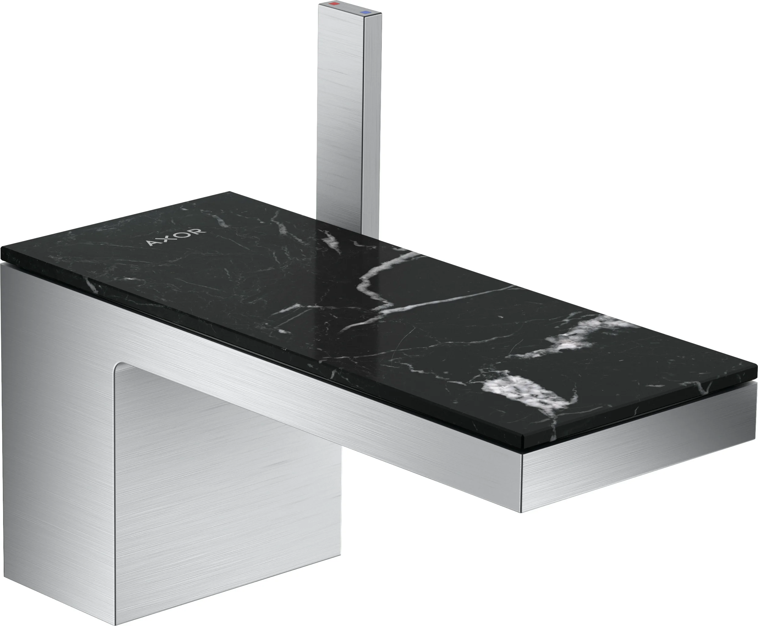 Hansgrohe AXOR MyEdition Platte 200 mm Marmor Nero Marquina abnehmbar