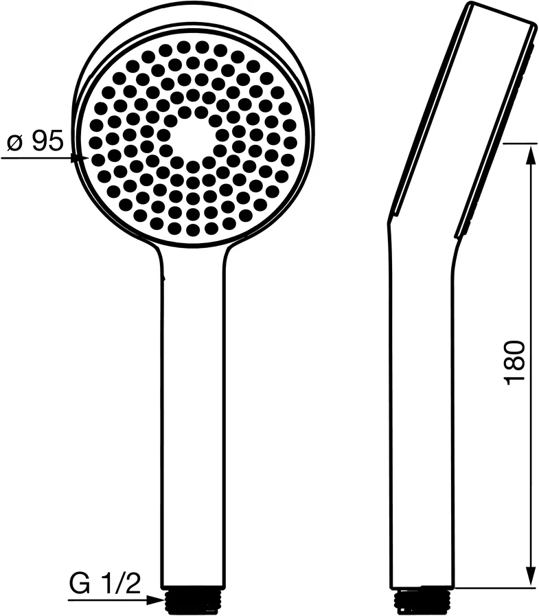 HansaBASICJET Handbrause HansaBASICJET 4461 1-strahlig ECO Chrom