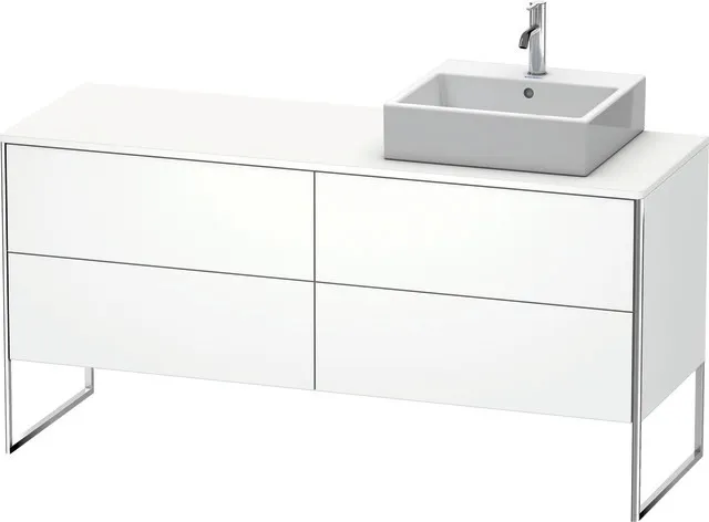 Duravit Waschtischunterschrank bodenstehend „XSquare“ 160 × 77,8 × 54,8 cm Weiß Matt