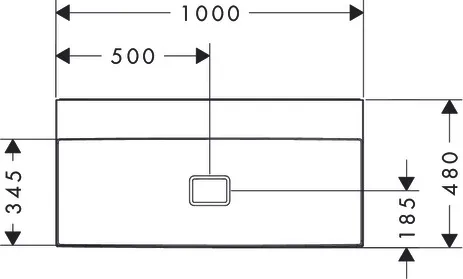 Hansgrohe Xevolos E Aufsatzwaschtisch geschliffen, Weiß Hansgrohe Xevolos E Aufsatzwaschtisch geschliffen, Weiß