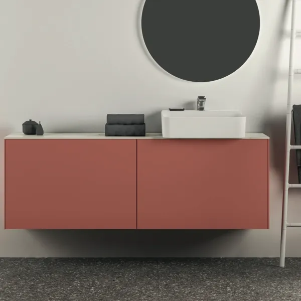 Ideal Standard Waschtischunterschrank „Conca“ 158,5 × 54 × 37,3 cm Sunset matt lackiert Ideal Standard Waschtischunterschrank „Conca“ 158,5 × 54 × 37,3 cm Sunset matt lackiert
