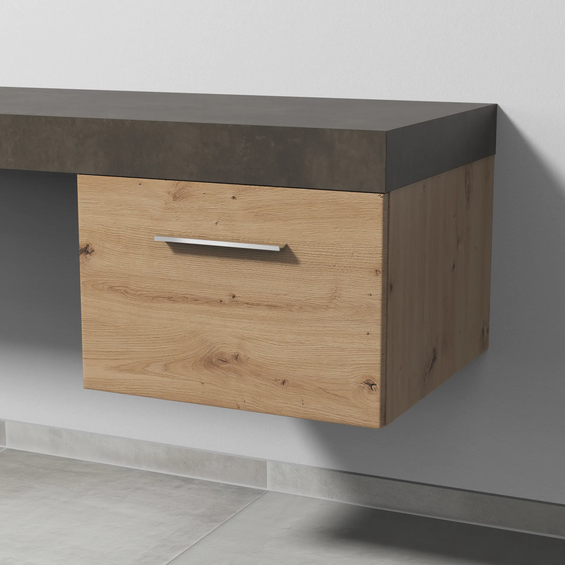 Sanipa Anbauschrank „2morrow“ 500 × 340 × 520 mm in Eiche Natural-Touch