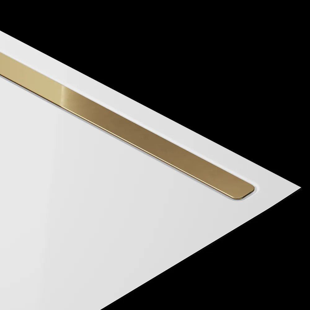 Designblende für Duschwanne „Nexsys“ 90 cm Blendenfarbe: gold (glänzend) / Größe: 90 cm Designblende für Duschwanne „Nexsys“ 90 cm Blendenfarbe: gold (glänzend) / Größe: 90 cm
