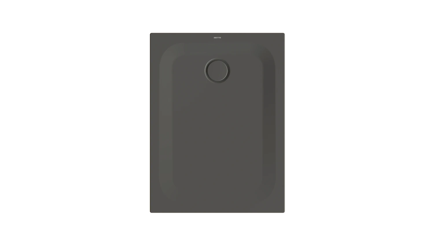 Bette rechteck Duschwanne „BetteUltra“ 1000 × 750 mm ohne Oberflächenbeschichtung, mit BetteGlasur Plus, ohne Wannenträger, in Anthracite