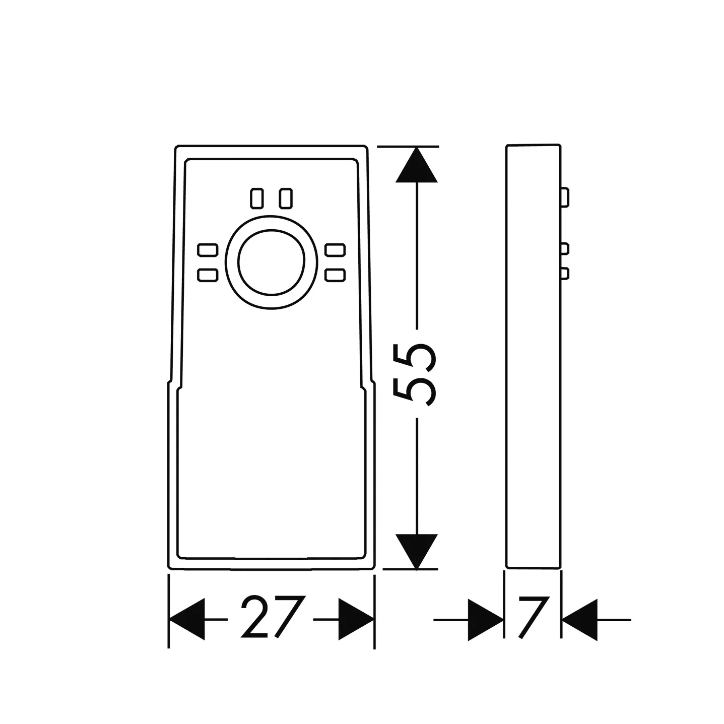 Fliesenausgleichsscheibe Raindance Unica'S