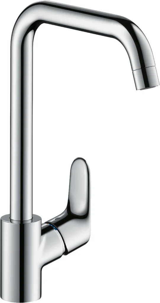 Hansgrohe Focus M41 Einhebel-Küchenmischer 260, Chrom, 1-Jet, max. Durchfluss 12 l/min, einstellbarer Schwenkbereich 110°, 150° oder 360°, Keramikmischsystem, für Durchlauferhitzer geeignet