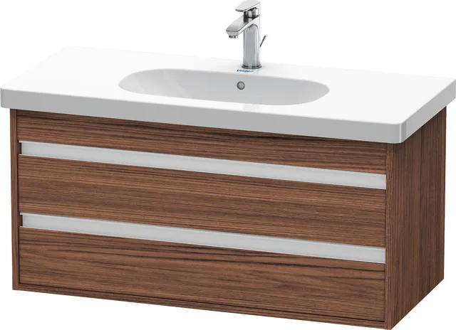 Duravit Waschtischunterschrank wandhängend „Ketho“ 100 × 48 × 45,5 cm Nussbaum Dunkel