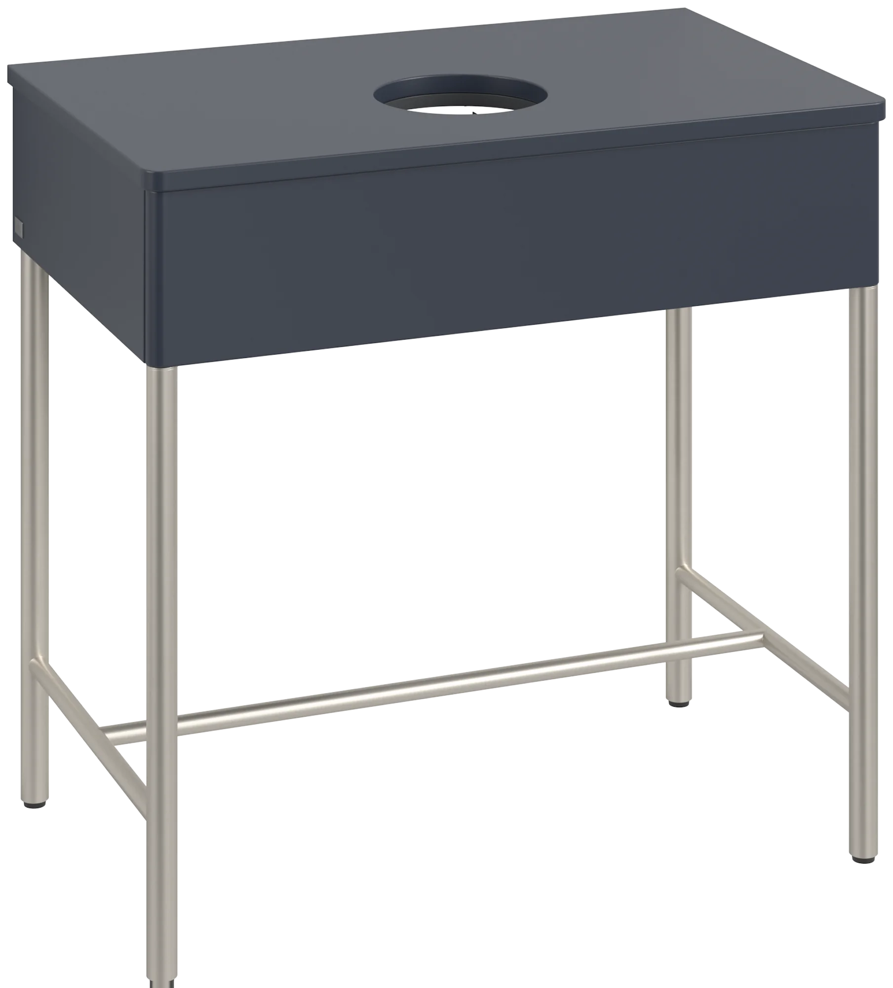 Villeroy & Boch Waschbeckenunterschrank Artis L60010, 800x782x500 mm, Midnight Blue Matt Lacquer, mit Beleuchtung und Push-to-open Funktion