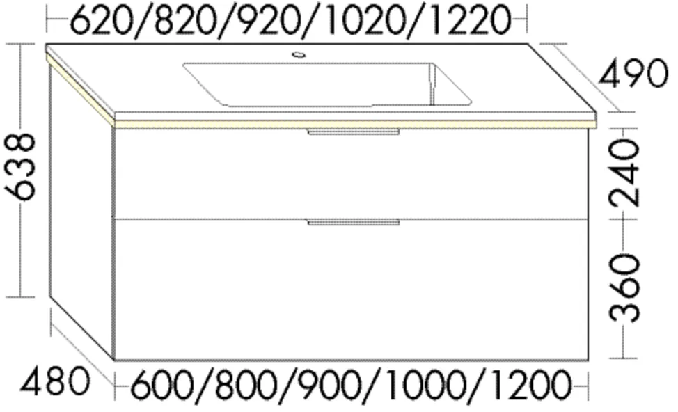 Mi-WT inkl. WTU (SHCC092), Eqio, 490x920x638, Lack Matt