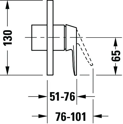 Duravit Einhand-Unterputz-Armatur „Manhattan“ in Chrom Duravit Einhand-Unterputz-Armatur „Manhattan“ in Chrom