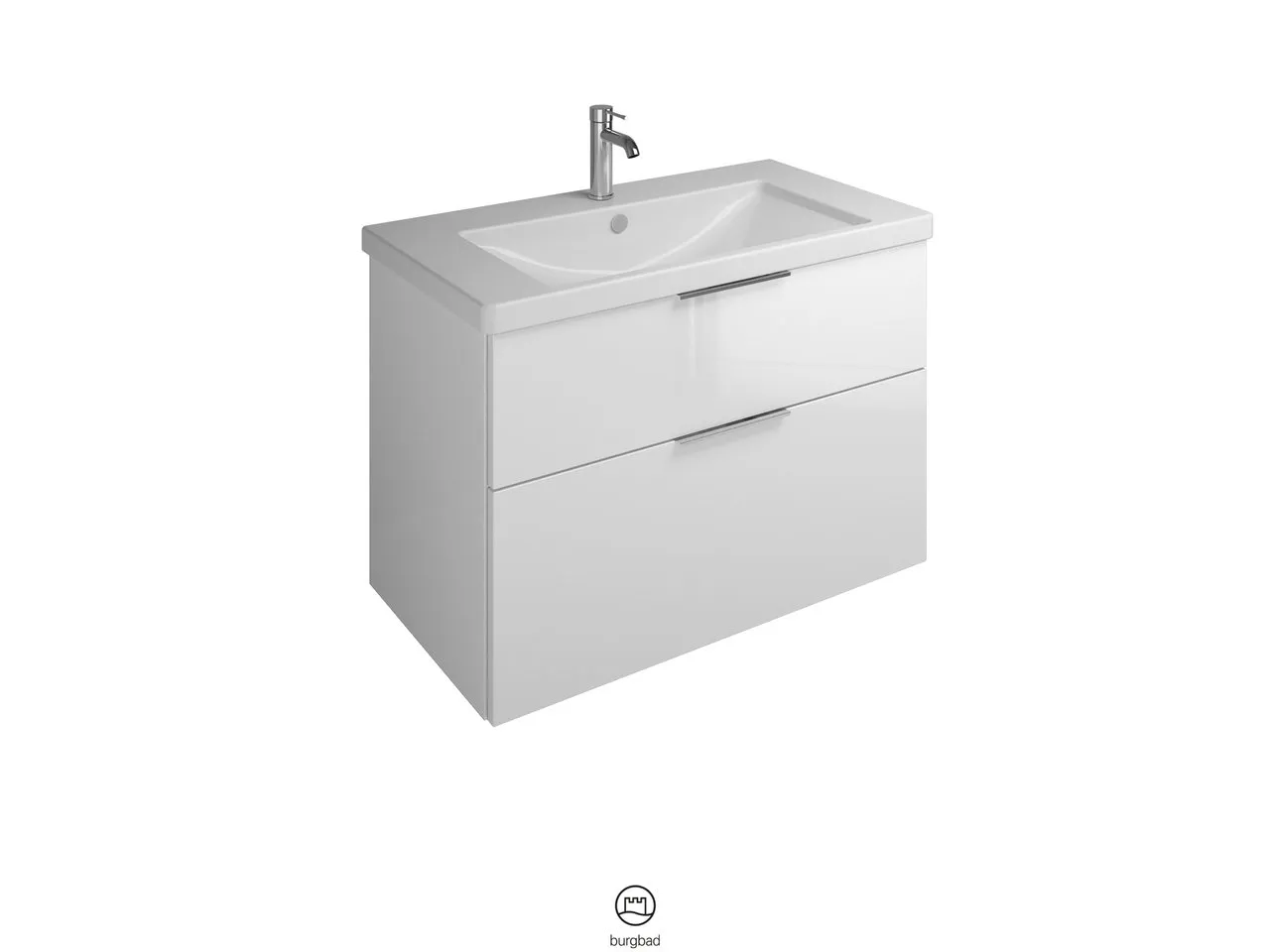 burgbad Badmöbelset Keramik-Waschtisch inkl. Waschtischunterschrank „Eqio“ 93 × 64,5 × 49 cm Griff, Chrom (230 mm), in Eiche Dekor Urban burgbad Badmöbelset Keramik-Waschtisch inkl. Waschtischunterschrank „Eqio“ 93 × 64,5 × 49 cm Griff, Chrom (230 mm), in Eiche Dekor Urban