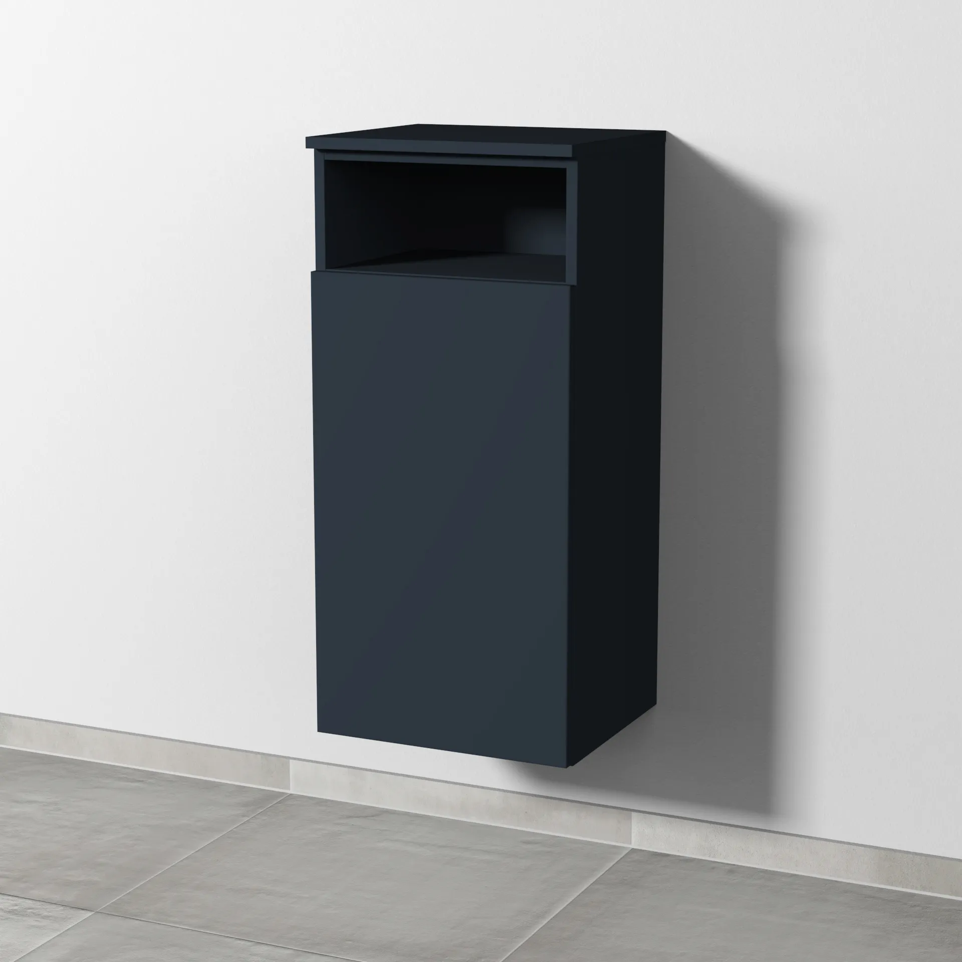Sanipa Mittelschrank „3way“ 400 × 850 × 345 mm Anschlag links, in Marine (matt), Anschlag links
