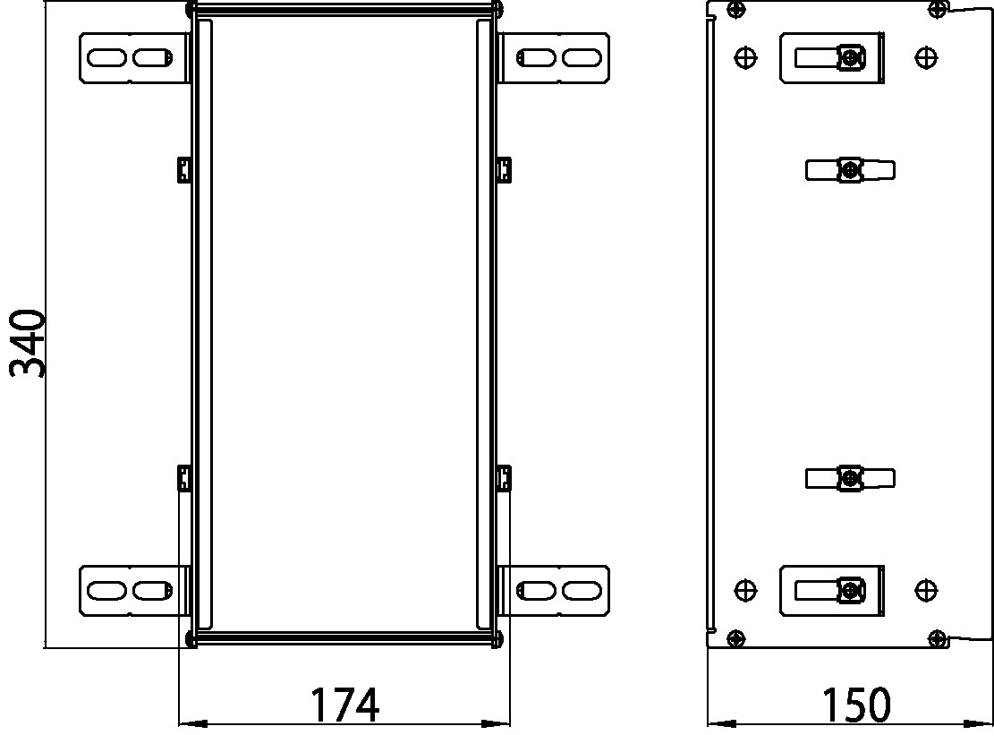emco Einbaurahmen für Unterputz-Module „asis module 2.0“, „asis module 150“ 17,4 × 34 × 15 cm