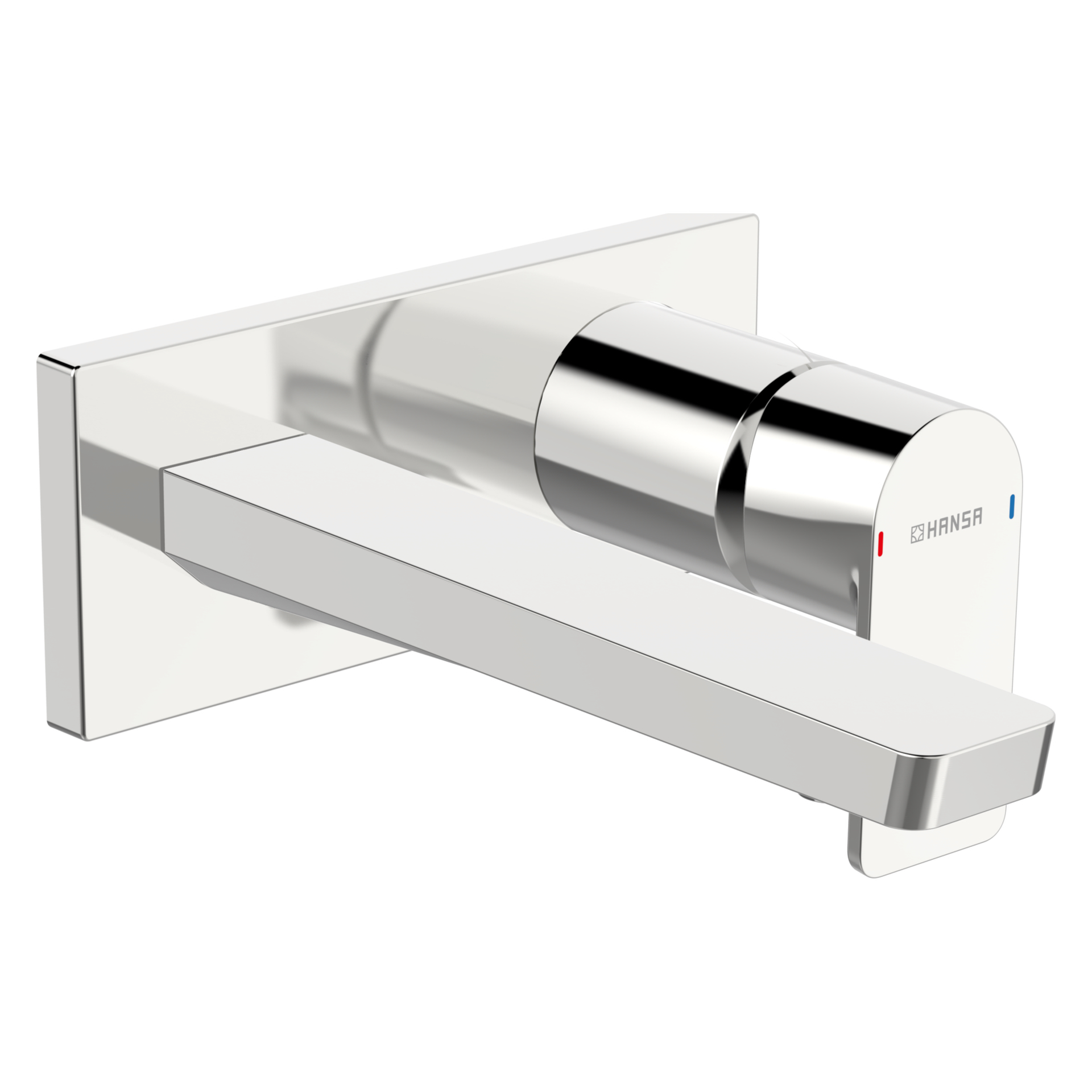 HA Einhebelmischer Fertigset für Waschtisch-Batterie HANSASTELA 4490 Rosette eckig Ausladung 214mm Chrom