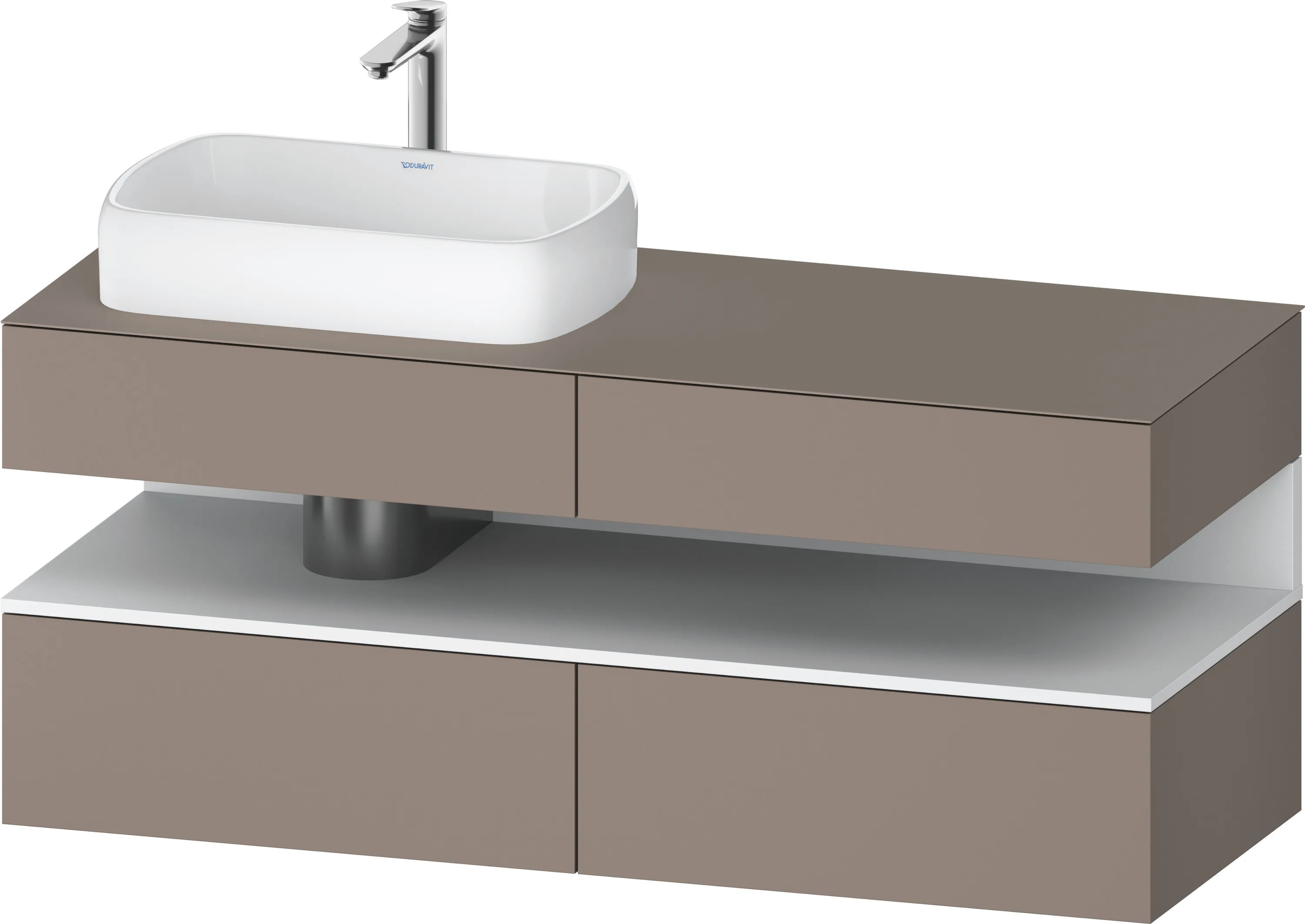 Duravit Waschtischunterschrank wandhängend „Qatego“ 140 × 60 × 55 cm