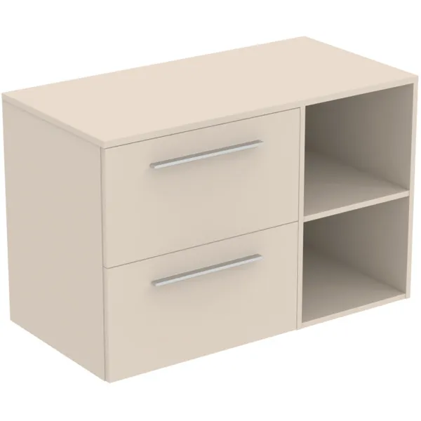 Ideal Standard i.life B 100cm Möbel-Set 2 Auszüge Chrom Sandbeige matt Ideal Standard i.life B 100cm Möbel-Set 2 Auszüge Chrom Sandbeige matt