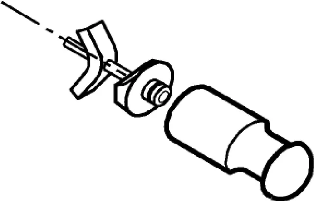 BEMM Knopf gerade L=50 mm, verchromt BEMM Knopf gerade L=50 mm, verchromt