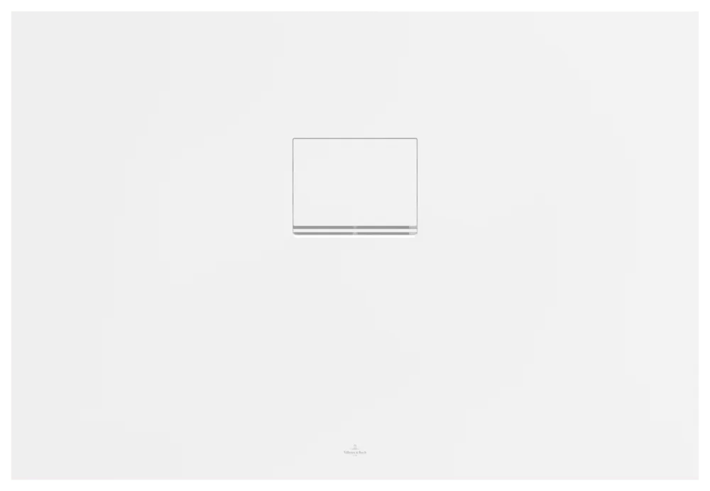 Villeroy & Boch Squaro Infinity Duschwanne, 1100x750x40mm, Quaryl, flächenbündig, Stone White