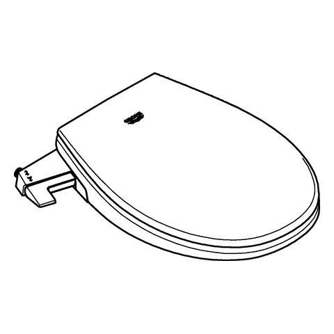 Dusch-WC-Aufsatz Bau Keramik 39648, Duroplast WC-Sitz und -Deckel mit Absenk-Automatik, 2 separate Duscharme für Anal- und Lady-Dusche, alpinweiß Dusch-WC-Aufsatz Bau Keramik 39648, Duroplast WC-Sitz und -Deckel mit Absenk-Automatik, 2 separate Duscharme für Anal- und Lady-Dusche, alpinweiß