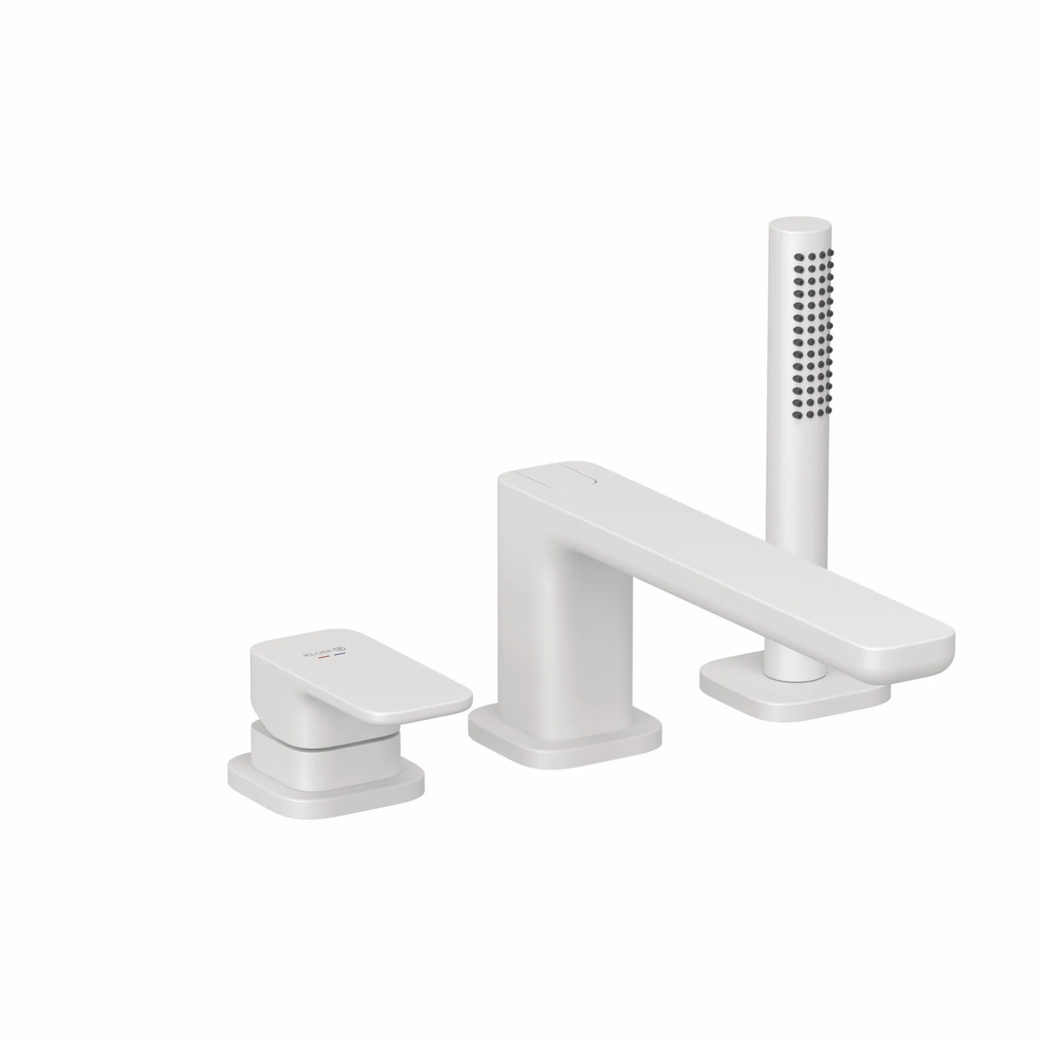 Kludi RENON 3-Loch Wannenfüll-und Brause-EHM m. Einlauf mattweiß