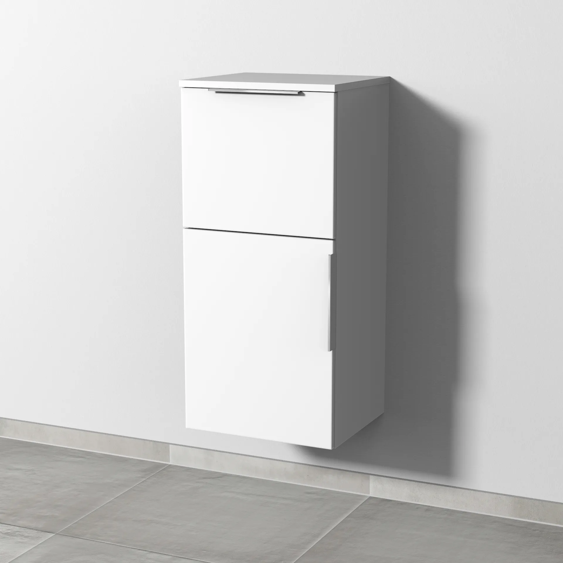 Sanipa Mittelschrank „3way“ 400 × 850 × 345 mm Anschlag links, in Weiß-Soft, Anschlag links