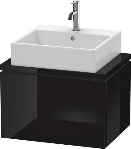 Duravit Waschtischunterschrank wandhängend „L-Cube“ 62 × 40 × 47,7 cm Schwarz Hochglanz Duravit Waschtischunterschrank wandhängend „L-Cube“ 62 × 40 × 47,7 cm Schwarz Hochglanz
