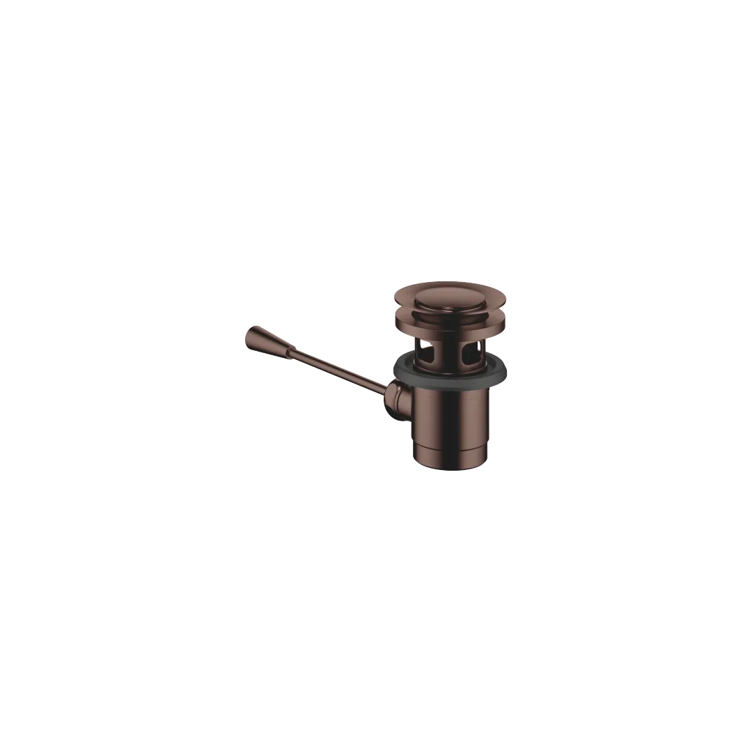 Dornbracht Ablaufgarnitur SERIENNEUTRAL 1 1/4" Dark Bronze gebürstet PVD, Länge Kniehebel 185 mm, nur für Becken mit Überlauf geeignet Dornbracht Ablaufgarnitur SERIENNEUTRAL 1 1/4" Dark Bronze gebürstet PVD, Länge Kniehebel 185 mm, nur für Becken mit Überlauf geeignet