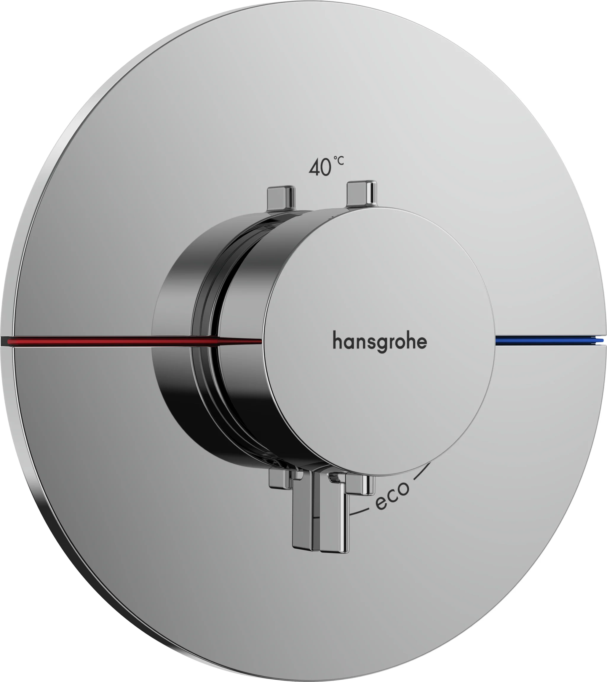 Hansgrohe ShowerSelect Comfort S Thermostat Unterputz, Chrom – präzise Temperatur- und Volumensteuerung mit Sicherheitssperre bei 40 °C