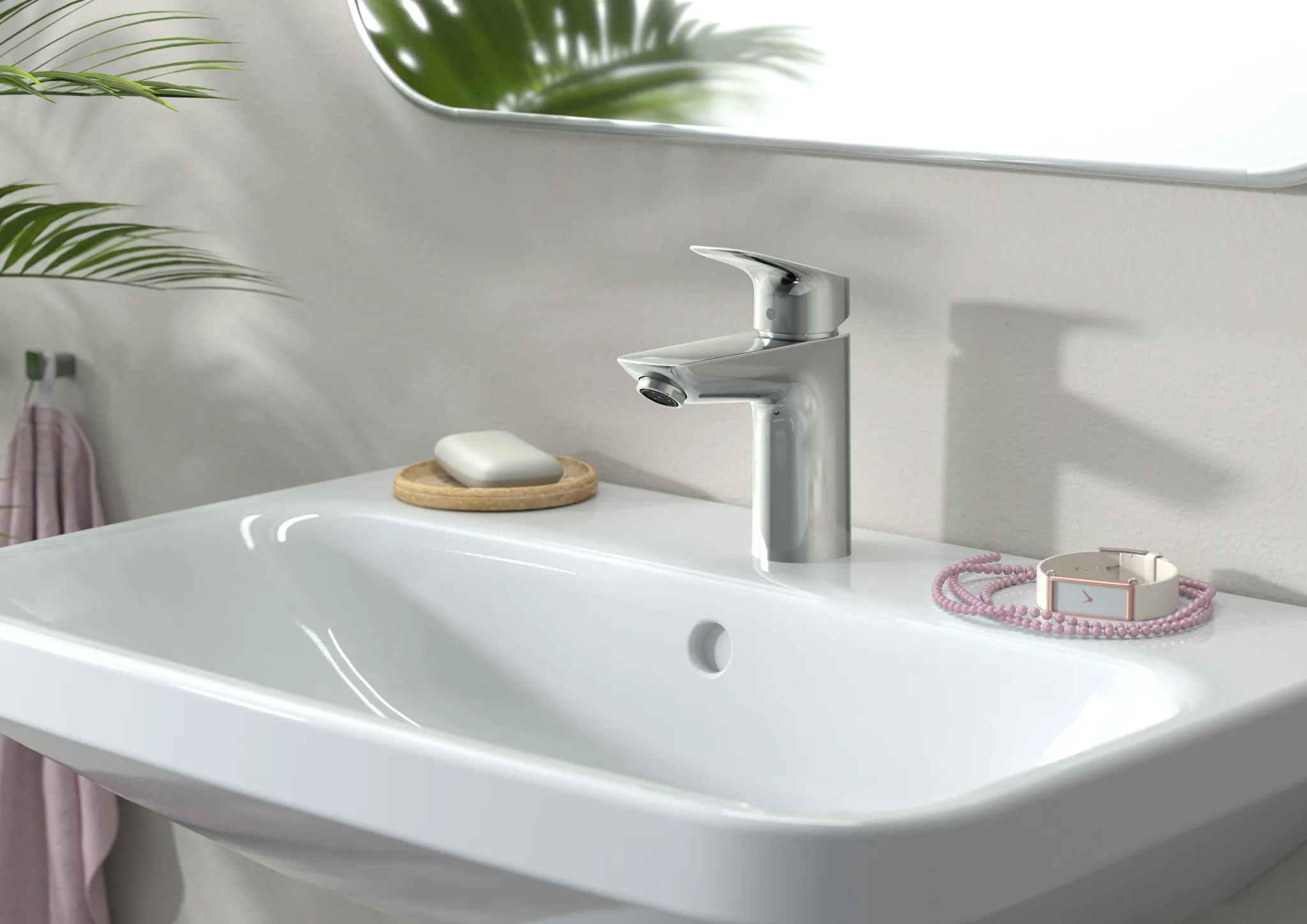 Hansgrohe Logis Einhebel-Waschtischmischer 100 ohne Ablaufgarnitur, Chrom Hansgrohe Logis Einhebel-Waschtischmischer 100 ohne Ablaufgarnitur, Chrom