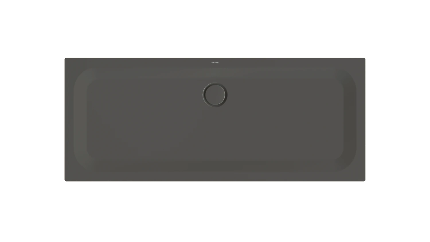 Bette rechteck Duschwanne „BetteUltra“ 1700 × 700 mm ohne Oberflächenbeschichtung, ohne Oberflächenveredelung, ohne Wannenträger, in Anthracite